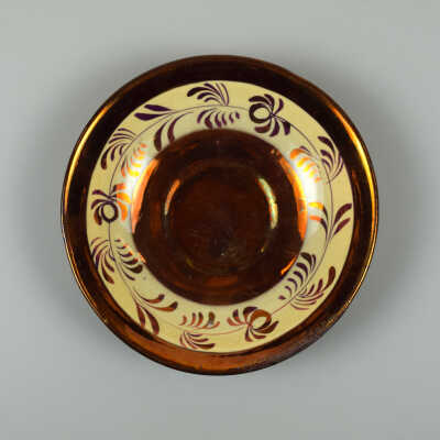 Copper Lustre Saucer