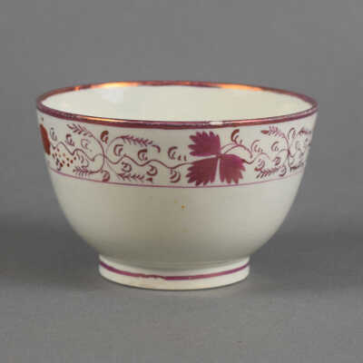 Pink Lustre Teabowl