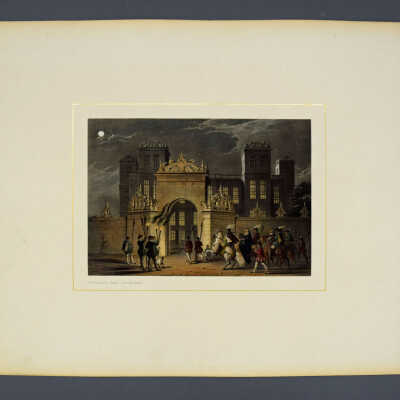 Mansions of England in Olden Times: Volume 2 - Hardwick Hall , Derbyshire. Grand Entrance.