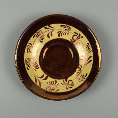 Copper Lustre Saucer