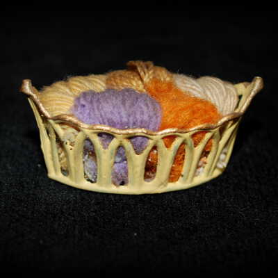 Miniature: yarn basket