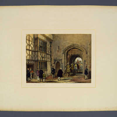 Mansions of England in Olden Times: Volume 2 - Hever Castle , Kent. Court Yard.