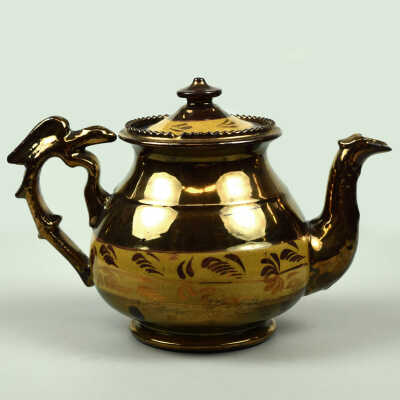 Copper Lustre Teapot