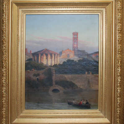 The Tiber River and The Temple of Vesta, Rome