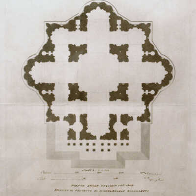 Floorplan - Pianta Della Basilica Vaticana Secondo il Progretto Di Michelangelo Buonarruti
