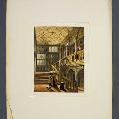 Mansions of England in Olden Times: Volume 2 - Knole, Kent. Staircase.