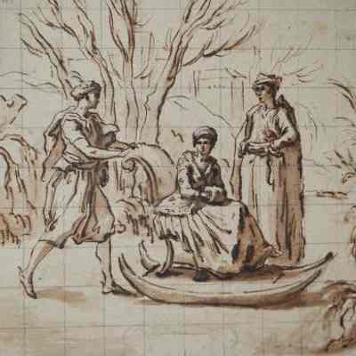Woman in a Sleigh