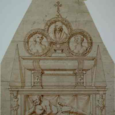Drawing for a Wall Tomb