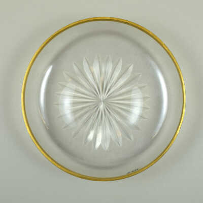 Shallow Clear Glass Bowl