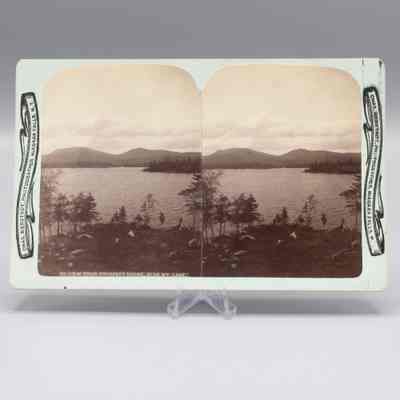 Stereograph: View From Prospect House, Blue Mt. Lake