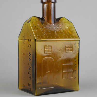 Old Cabin Whiskey Glass Bottle Reproduction