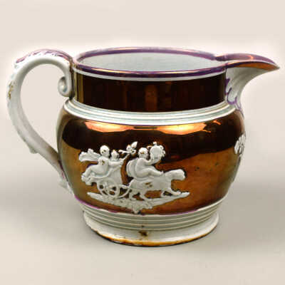 Copper Lustre Pitcher