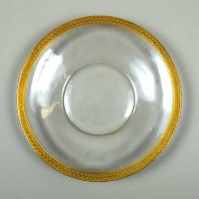 Shallow Clear Glass Dish
