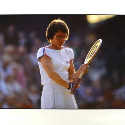 Billie Jean King, Wimbledon, London, England, 6/79