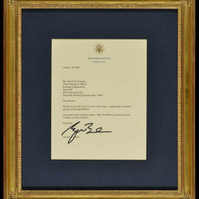 Thank You Letter from President George W. Bush to Steven H. Korman, January 18, 2006