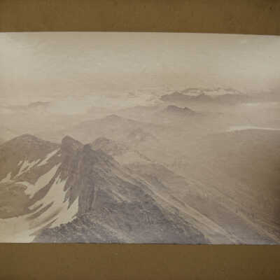 "Summit of the Sierras from Round Top, Sierra Nevadas"