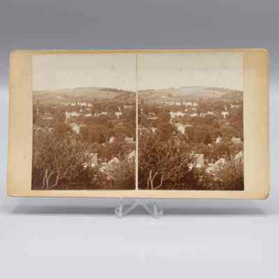 Stereograph: Landscape with Houses