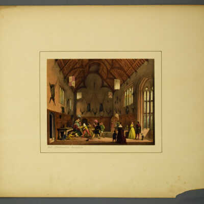 Mansions of England in Olden Times: Volume 3 - Burleigh, Northhamptonshire. Staircase.