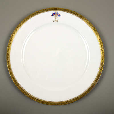Dinner Plate from The Sultana, Yacht of John Rozet Drexel