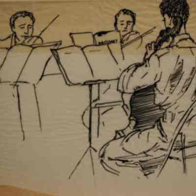 Trio Playing Mozart