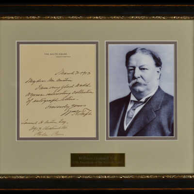Letter from President William H. Taft to Mr. Samuel Austin, March 3, 1913