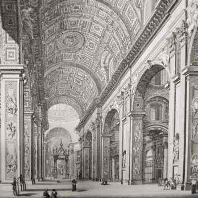 Interior of St. Peter's Basilica in the Vatican