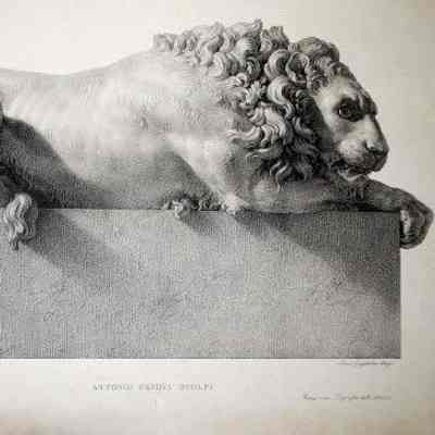 Vatican Lion for the Tomb of Pope Clement XIII
