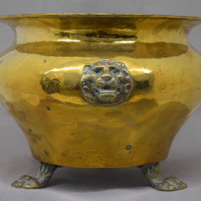 Brass Plated Jardiniere