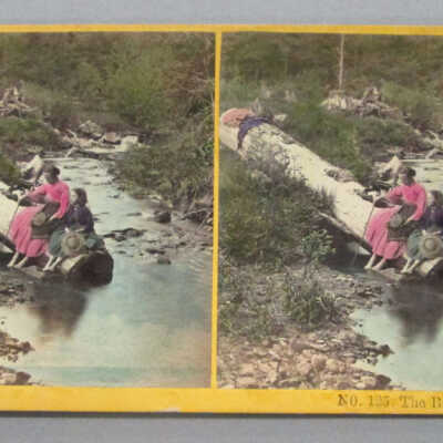 Stereograph: The Babbling Brook
