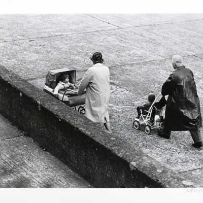 Older Couple Walking with Children, Dublin