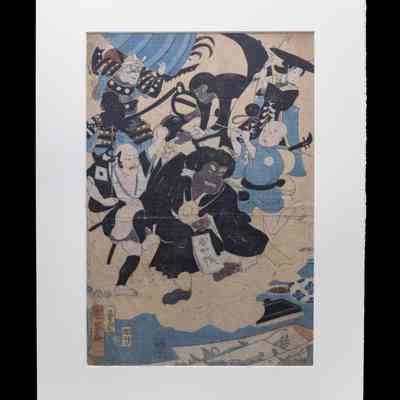 The Miracle of Masterpieces by Ukio Matabei Making Drawings that Come to Life and Parade Around Him