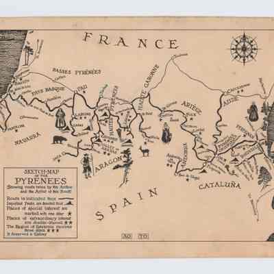 Sketch Map of the Pyrenees