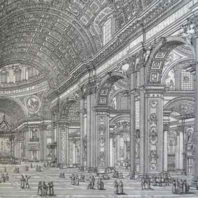 Interior of St. Peter's Basilica in the Vatican