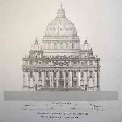 Exterior View of St. Peter's Basilica in the Vatican