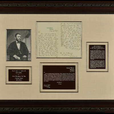 Letter from President Ulysses S. Grant to Geo F. Edmunds, February 27, 1875
