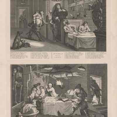 Hudibras and the Lawyer; Hudibras Beats Sidrophel and his man Whacum
