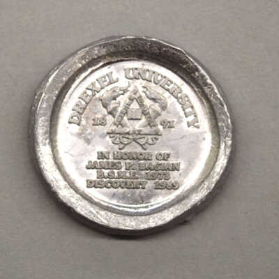 Cast of Reverse of James P. Bagian Medallion from 1989 Space Flight
