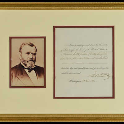Pardon given by President Ulysses S. Grant for Dudley Langford, Gen. Moore, Alexander Nelson and John Hubbard, November 19, 1874