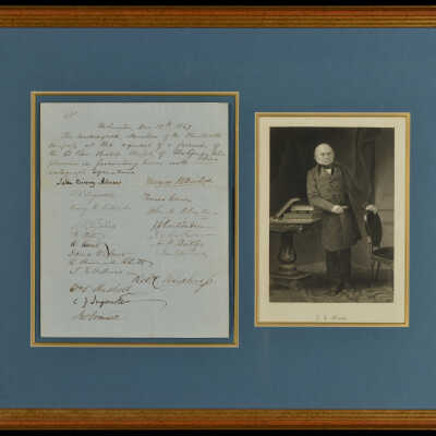 Letter with Twenty Congressional Signatures, December 13, 1847