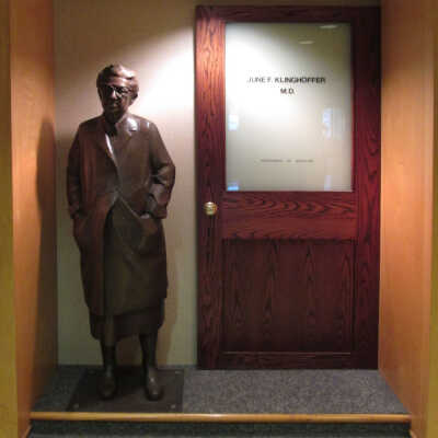 Statue of June Klinghoffer, M.D. (1921-2008)