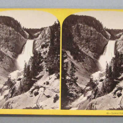 Stereograph: Lower Falls of Yellowstone