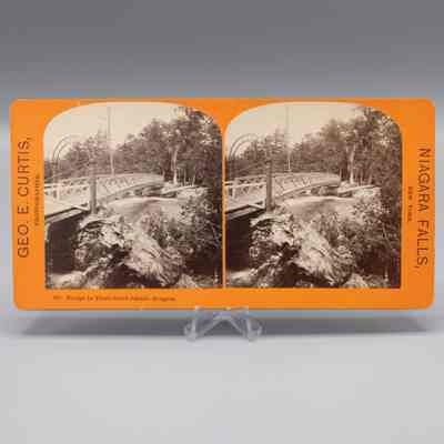 Stereograph: Bridge to Third Sister Island