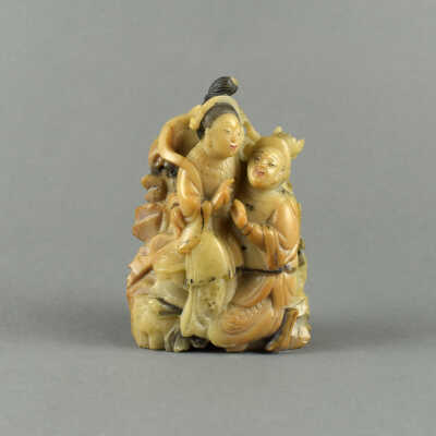 Two Lovers in Rock Garden