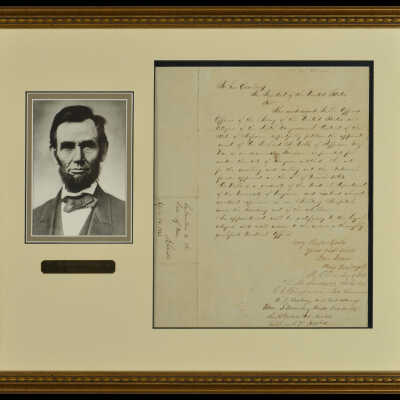 Letter from Brigadier General Ben Loan to President Abraham Lincoln, April 14, 1863
