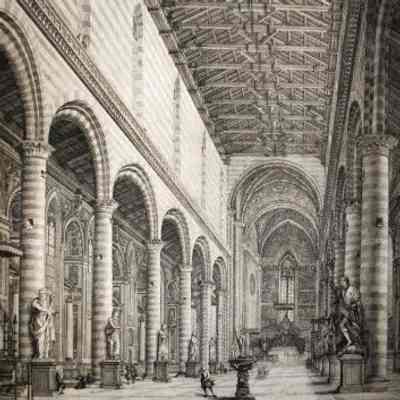 Interior View of the Church of St. Maria of the Star, The Cathedral City of Orvieto