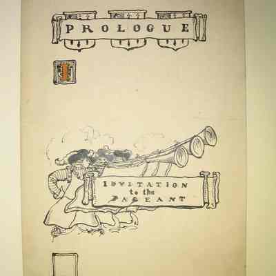 Prologue, Invitation to the West Chester County Pageant