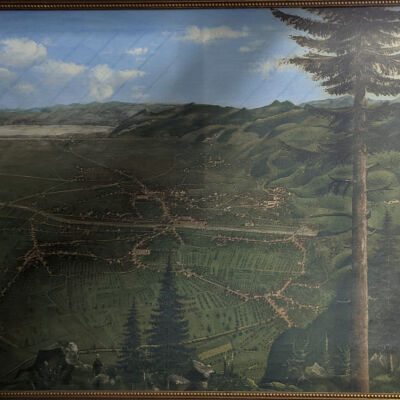 Reproduction of View of Dornbirn, Austria in 1887