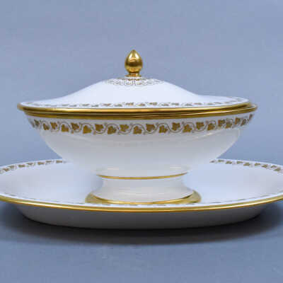 Louis Philippe Sauce Boat and Tray