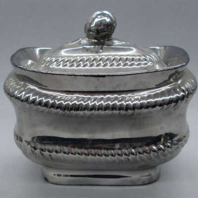 Silver Lustre Sugar Bowl
