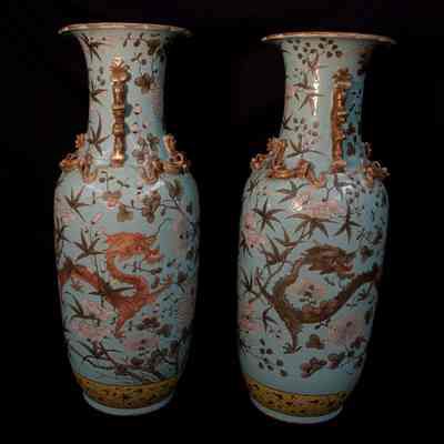 Dragon Vases